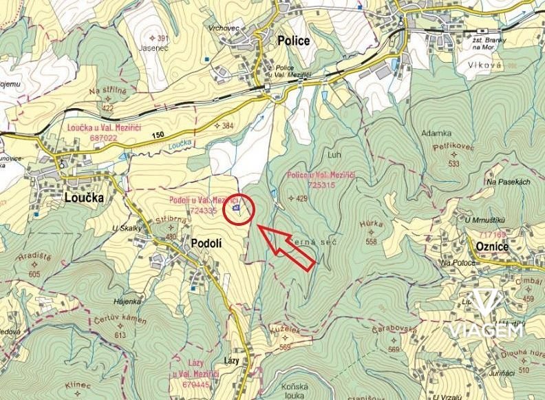 Pole 4 651 m², Podíl 25 % o výměře 1 163 m²