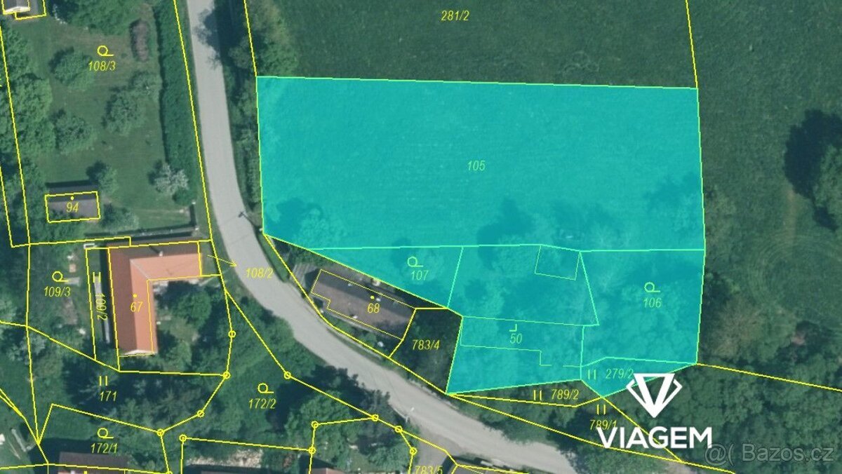 Stavební - bydlení 3 159 m², Podíl 10 % o výměře 316 m²