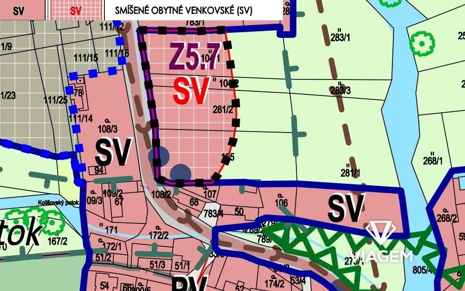 Stavební - bydlení 3 159 m², Podíl 10 % o výměře 316 m²