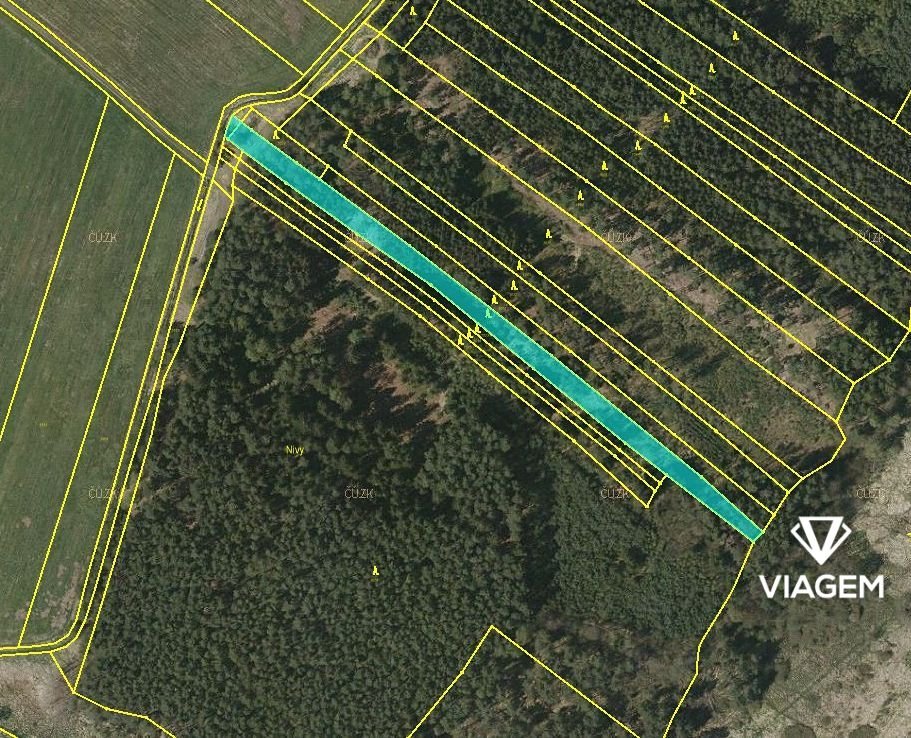 Les 7 761 m², Podíl 50 % o výměře 3 881 m²