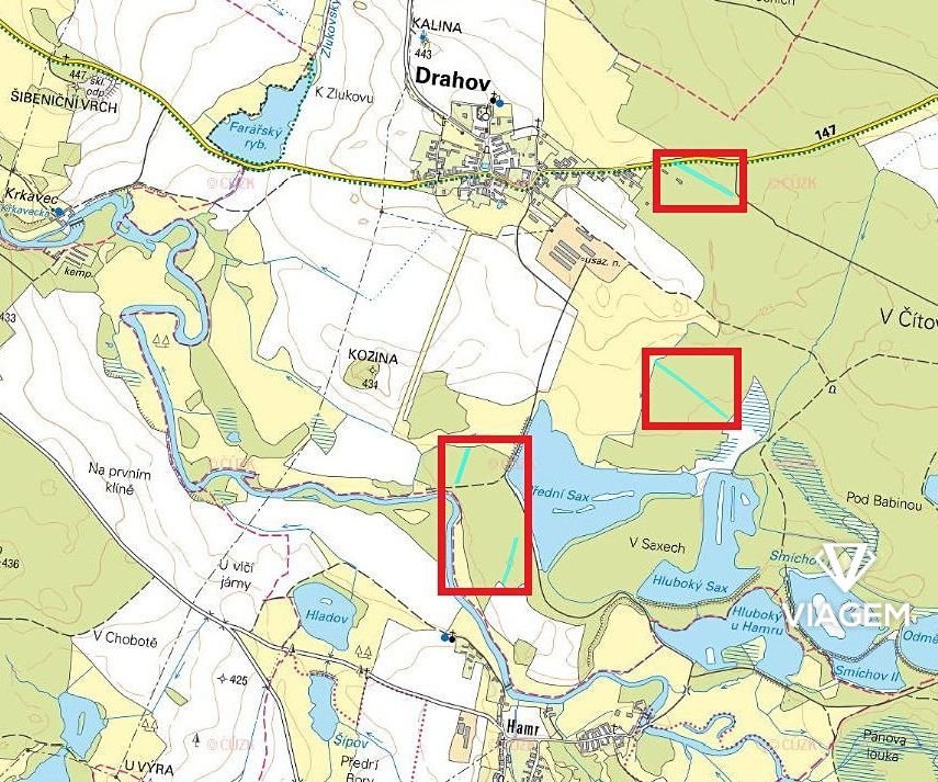 Les 7 761 m², Podíl 50 % o výměře 3 881 m²