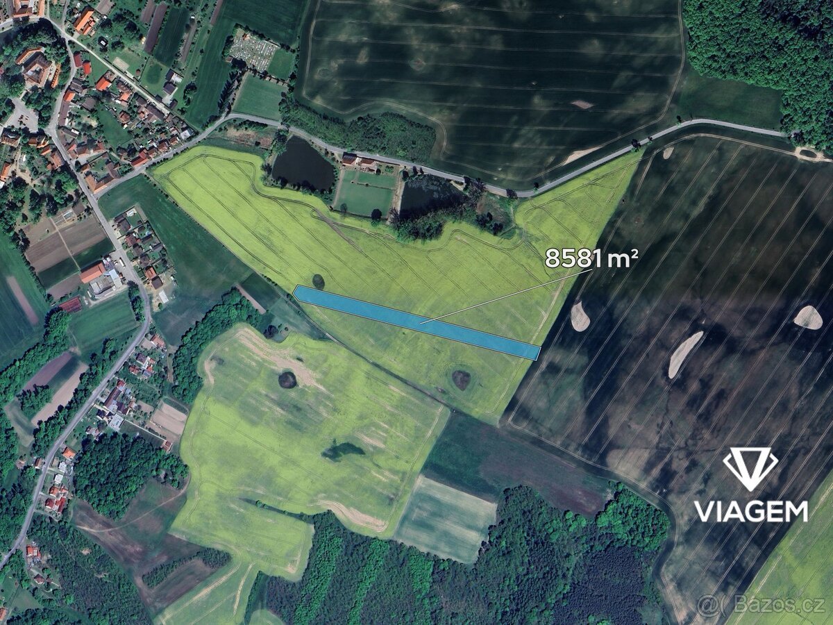 Pole 8 581 m², Podíl 11 % o výměře 953 m²