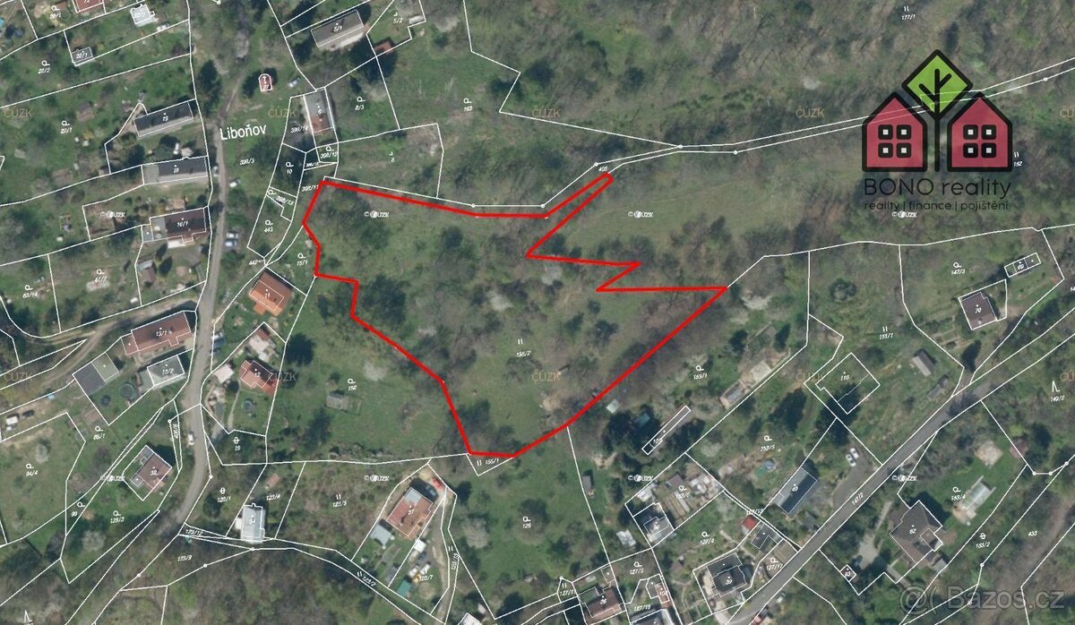 Stavební pozemek, výměra 7538 m2, sítě v dosahu, klidná přír