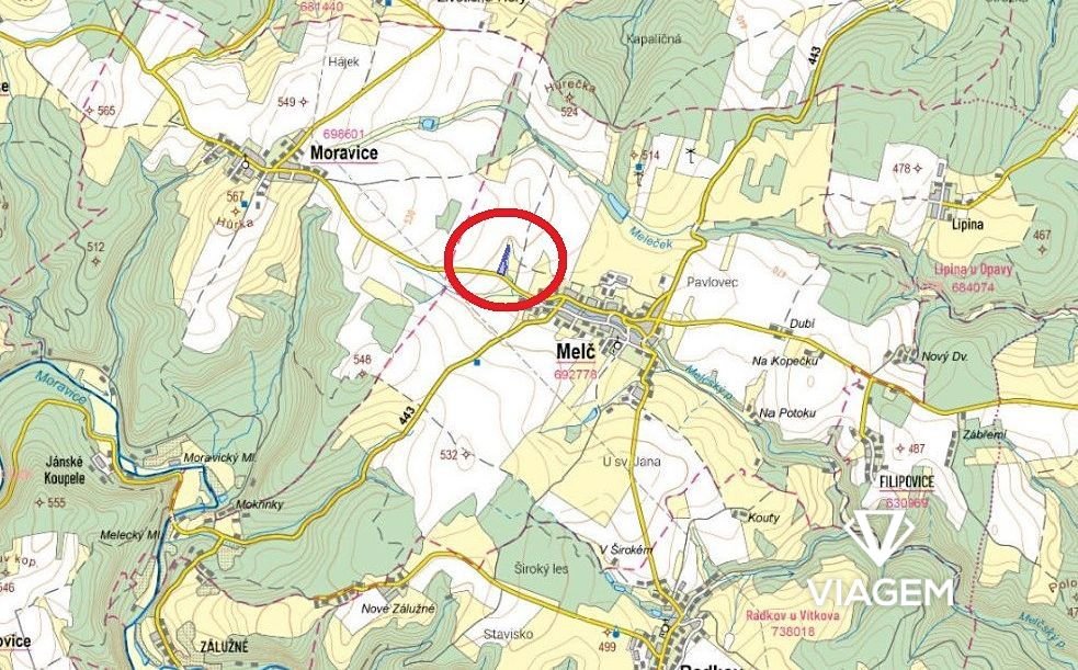 Pole 20 293 m², Podíl 33 % o výměře 6 764 m²