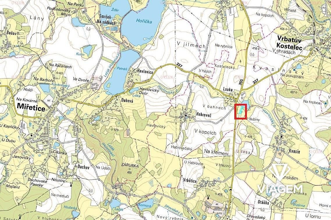 Pole 4 087 m², Podíl 50 % o výměře 2 044 m²