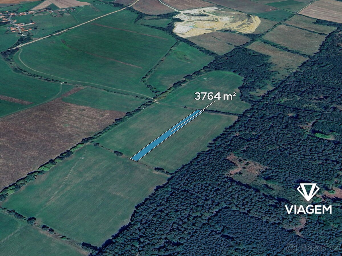 Pole 3 764 m², Podíl 33 % o výměře 1 255 m²