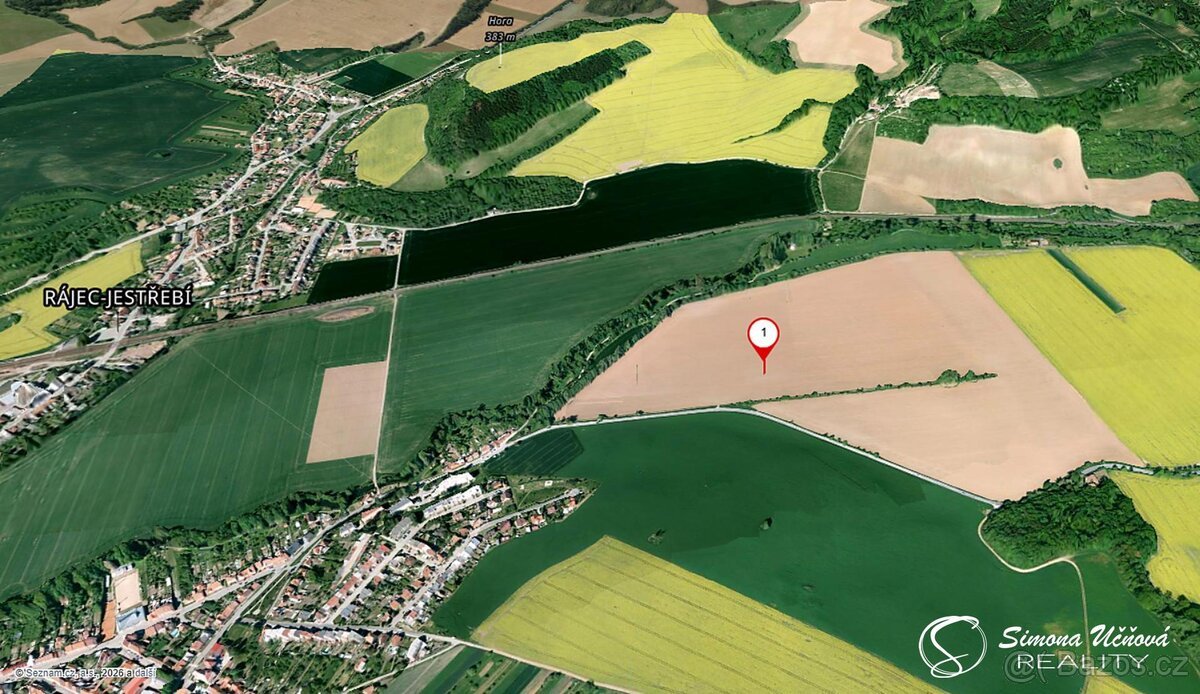 Prodej pozemku o výměře 11 159 m2 v Rájci-Jestřebí