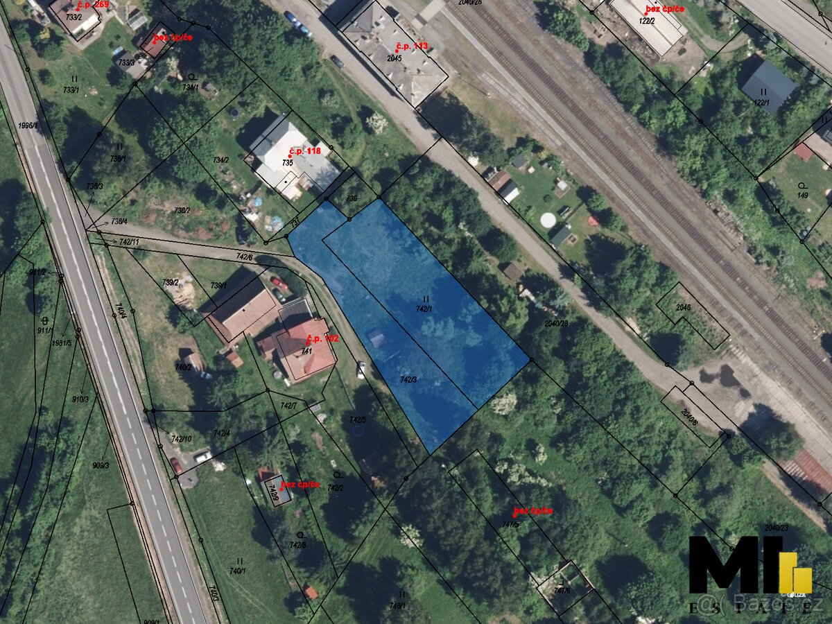 Prodej pozemku pro bydlení, 1049 m2, Košťálov