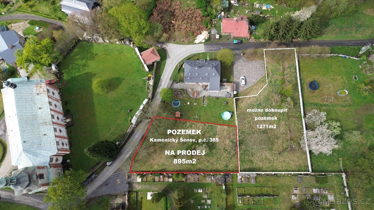 Prodám stavební pozemek, Kamenický Šenov, 894m2