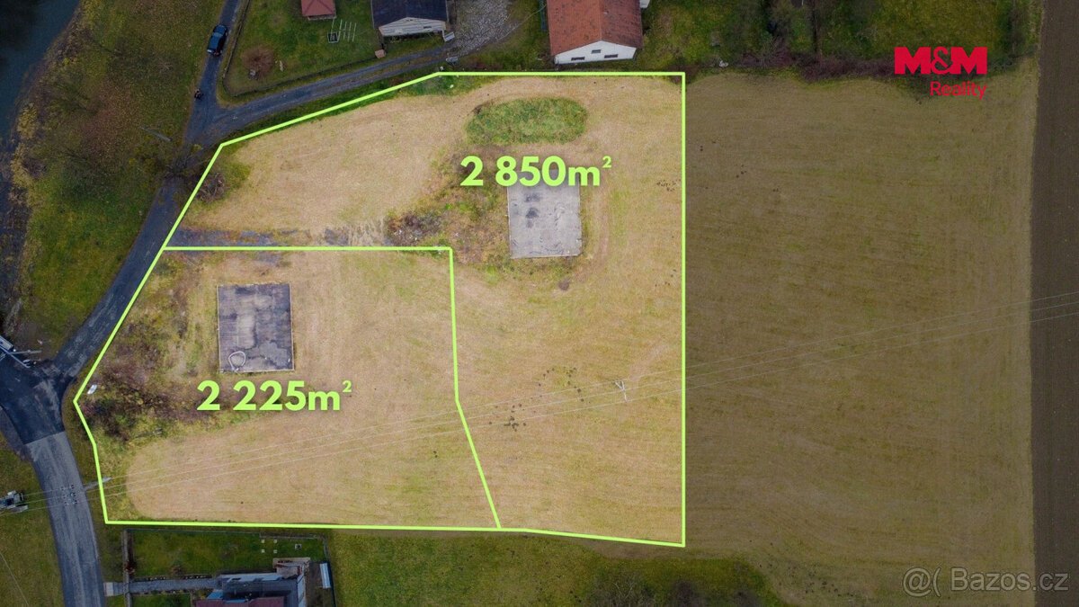 Prodej pozemku k bydlení, 2225 m², Odry