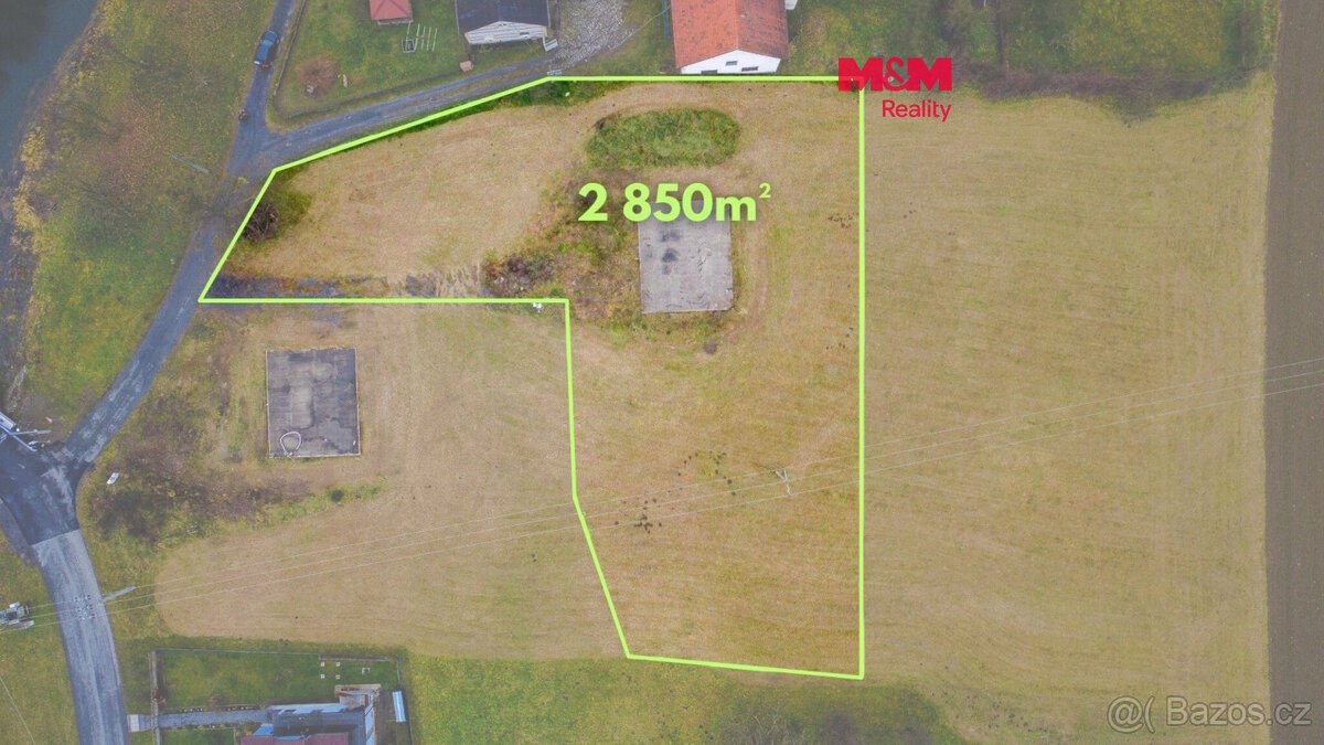 Prodej pozemku k bydlení, 2850 m², Odry