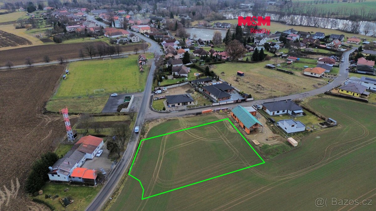Prodej pozemku k bydlení, 3083 m², Ústrašín