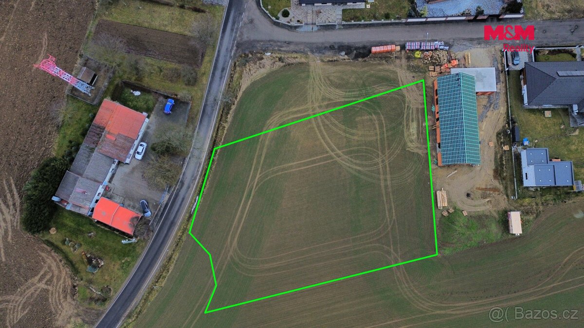 Prodej pozemku k bydlení, 3083 m², Ústrašín