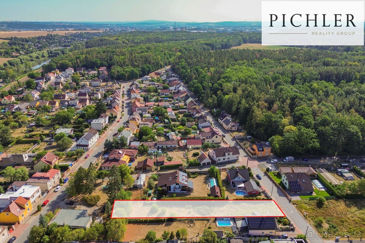 Stavební pozemek 1088m2 Vejprnice u Plzně