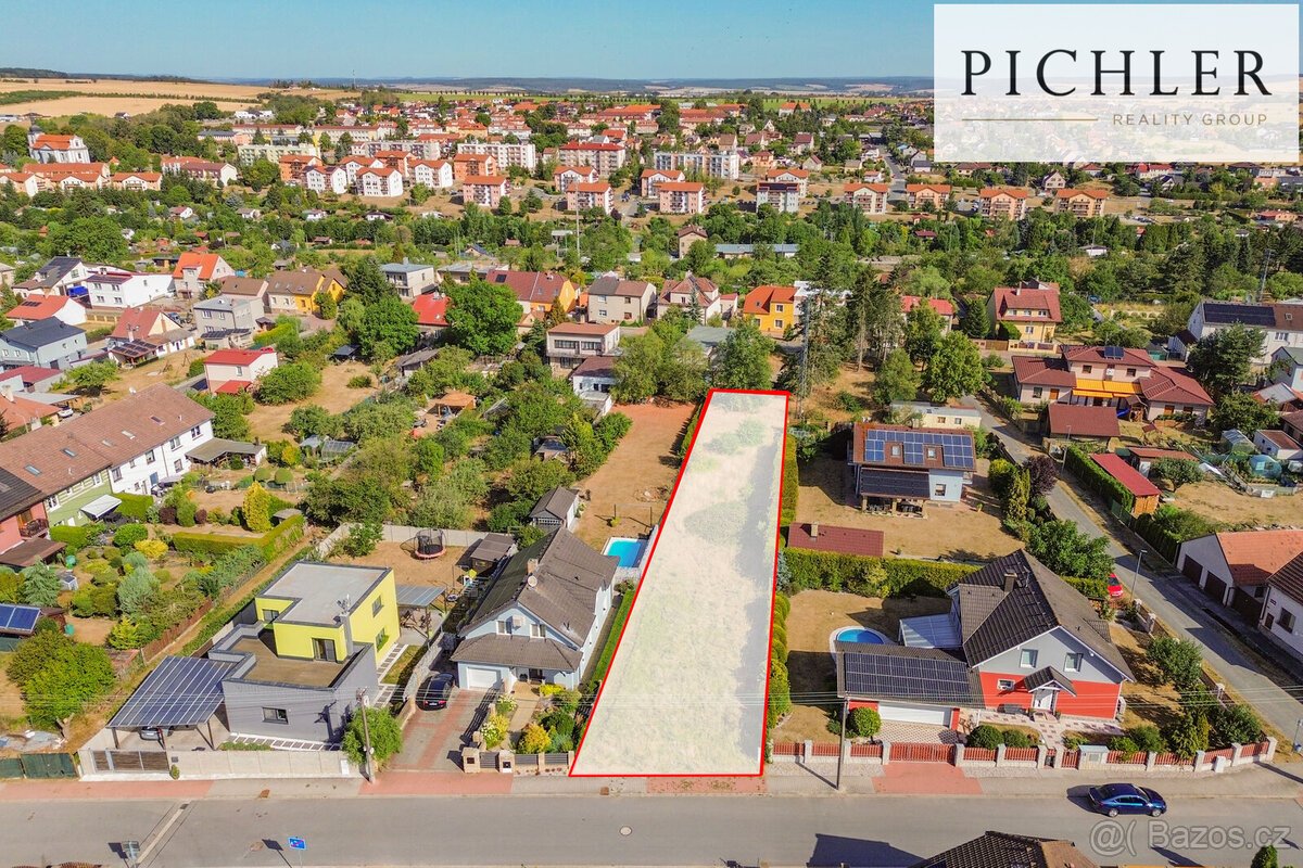 Stavební pozemek 1088m2 Vejprnice u Plzně