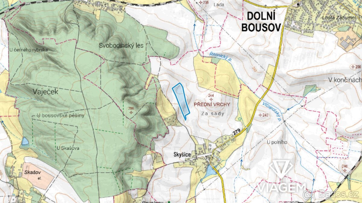 Pole 31 198 m², Podíl 13 % o výměře 3 900 m²