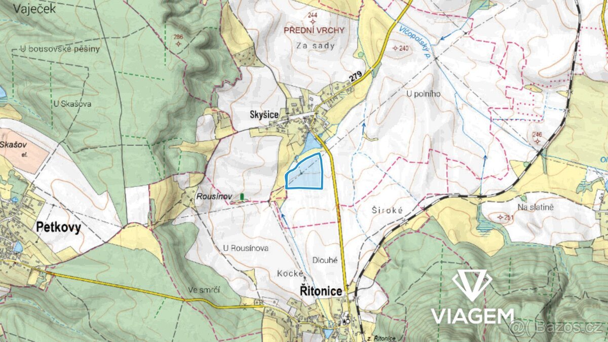 Pole 40 610 m², Podíl 13 % o výměře 5 076 m²