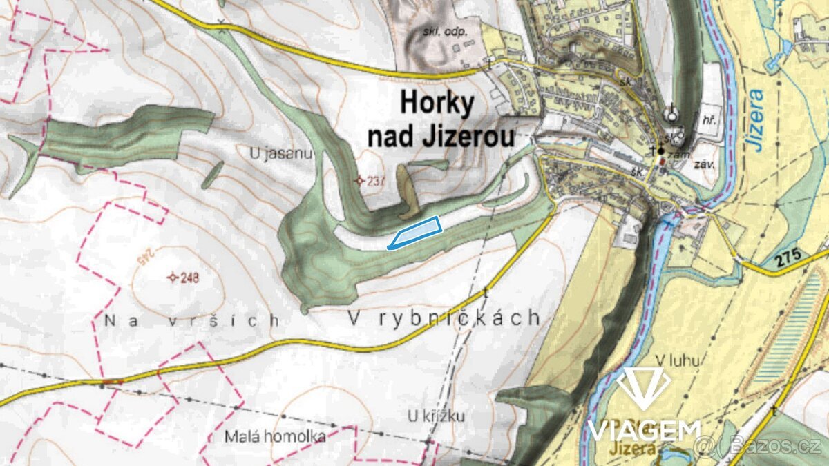 Pole 6 709 m², Podíl 88 % o výměře 5 870 m²