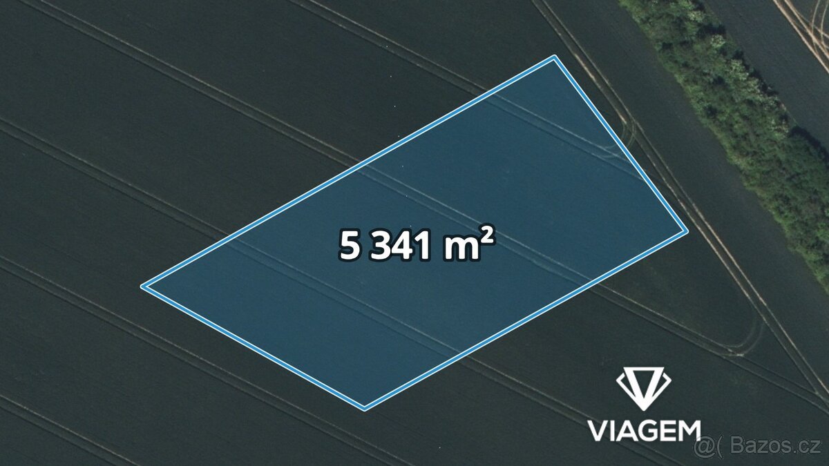 Pole 5 341 m², Podíl 88 % o výměře 4 673 m²