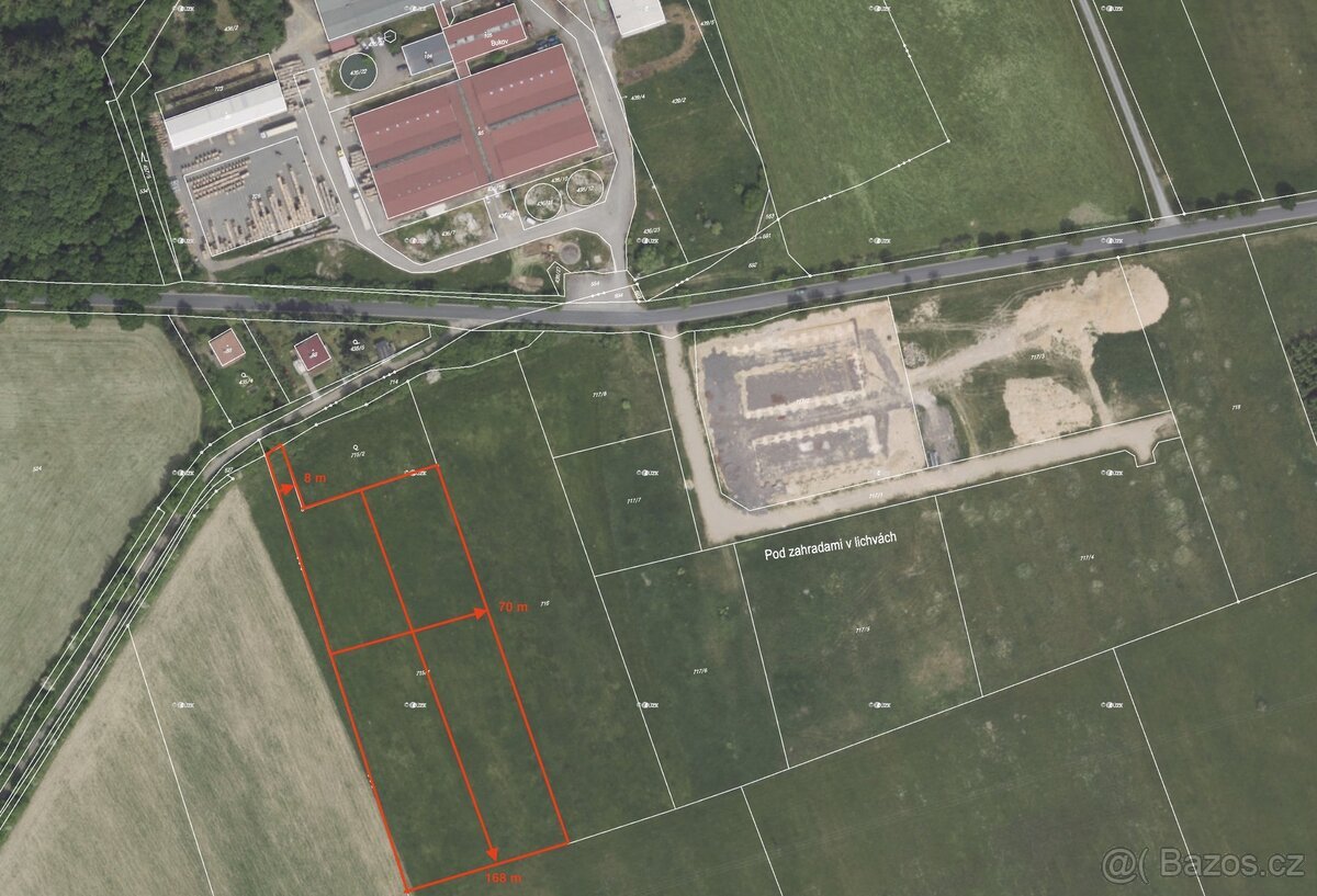 Prodej pozemky pro komerční výstavbu, 12 041 m² - Cekov