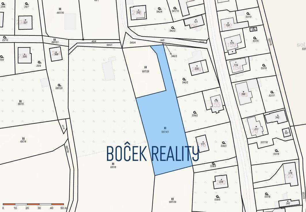 Prodej stavebního pozemku 2 431 m², Újezd u Hořovic