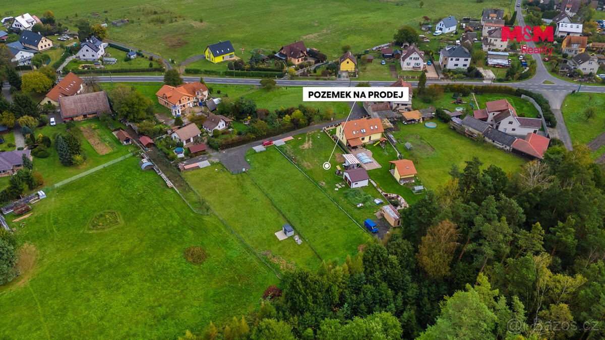 Prodej pozemku k bydlení, 1219 m², Žďár