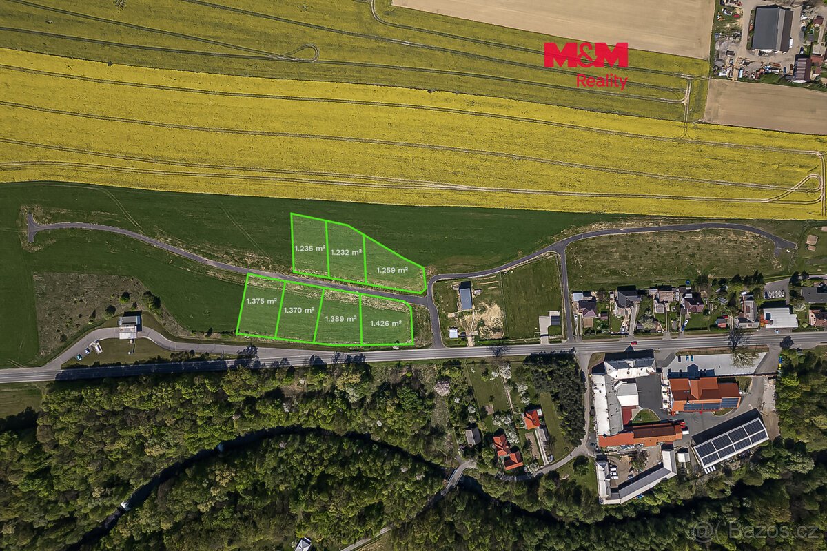 Prodej pozemku k bydlení, 1259 m², Vojkovice