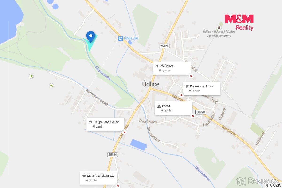 Prodej rovinatého pozemku, 2259 m², Údlice