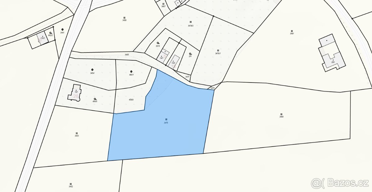 Prodej stavebního pozemku 6.999m² - Malšín