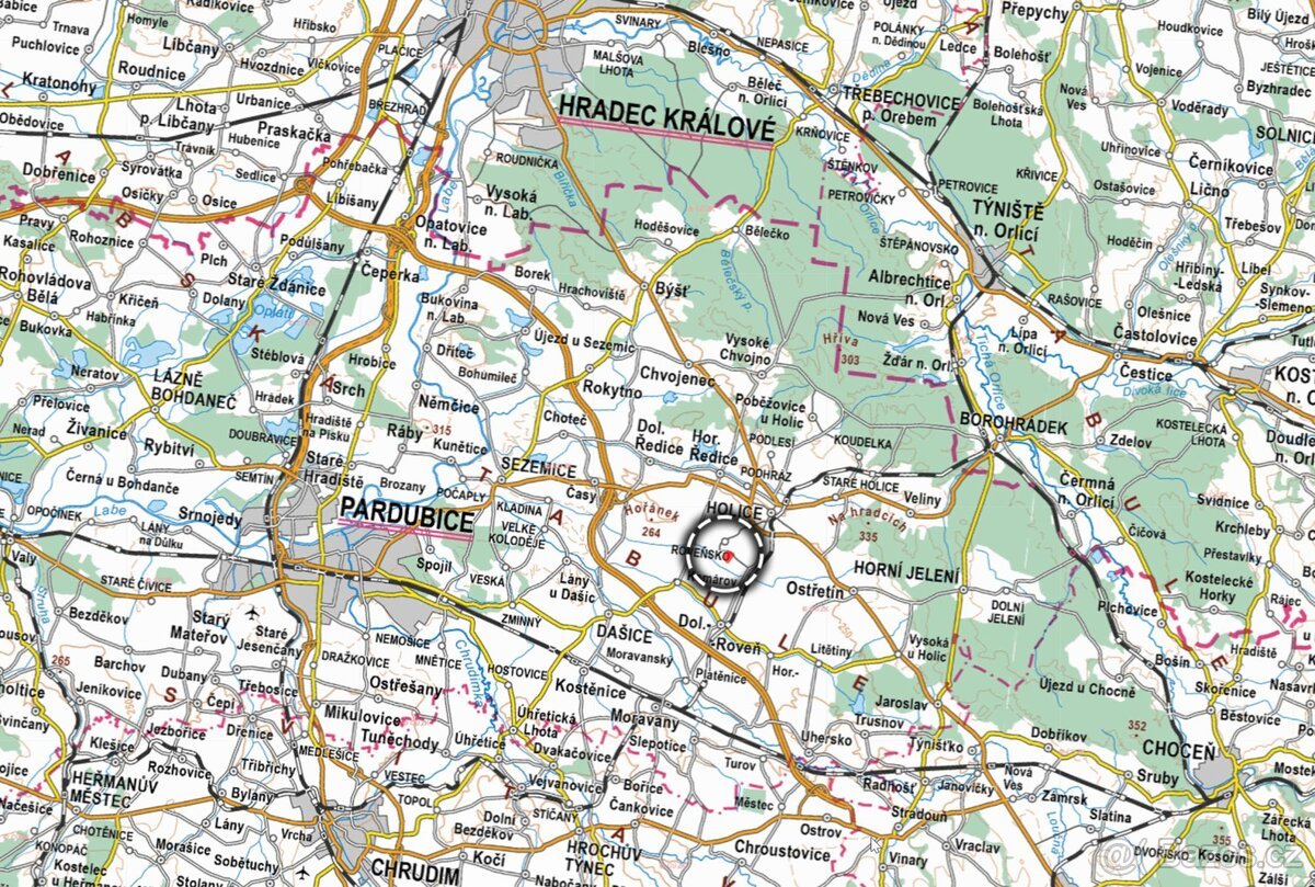 Louka, prodej, Roveňsko, Holice, Pardubice