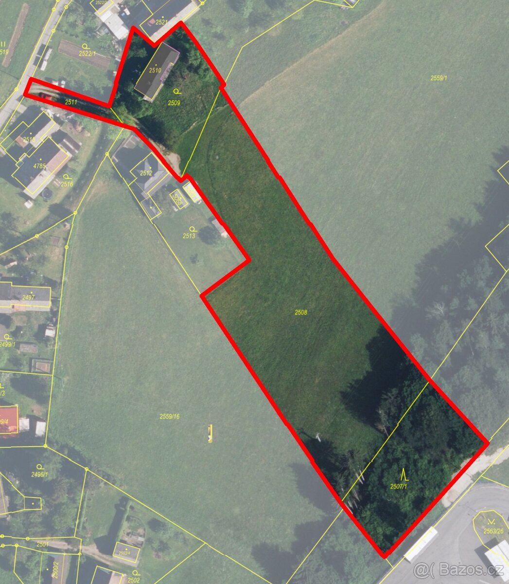 PRODEJ NEMOVITOSTI V ŽAMBERKU – BETLÉM, 7 344 m²