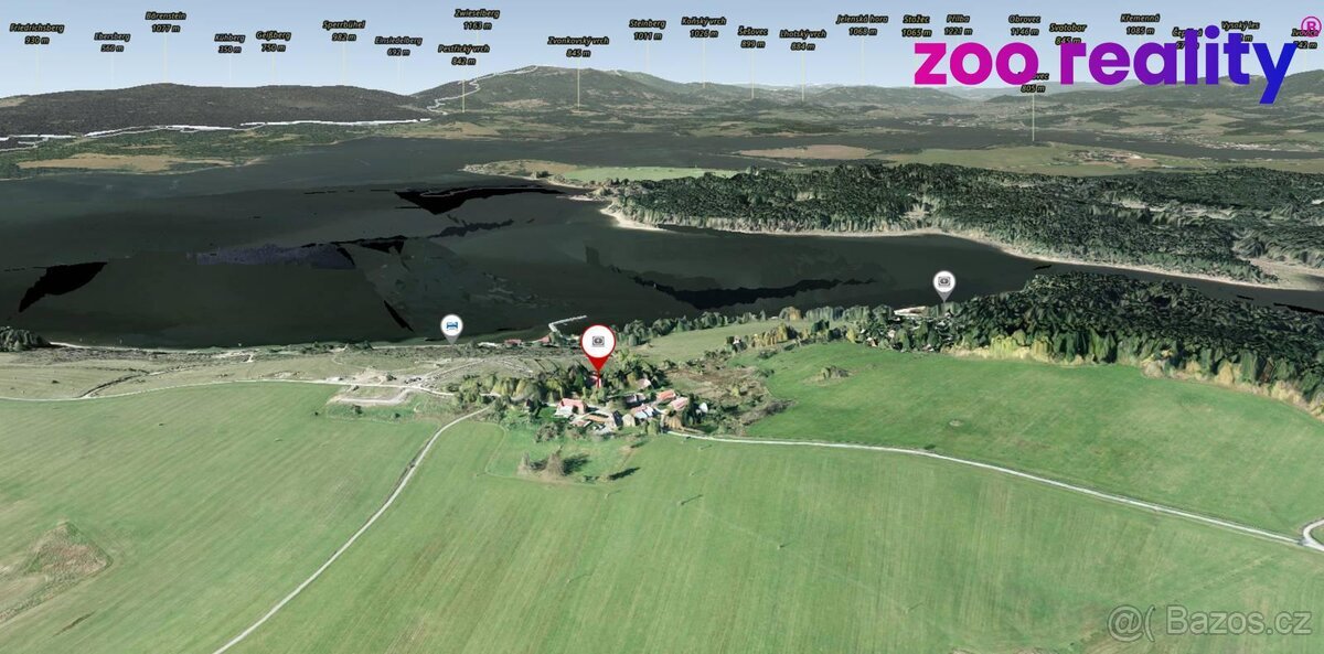 Prodej, stavební pozemek, 880 m2, Kovářov, Frymburk