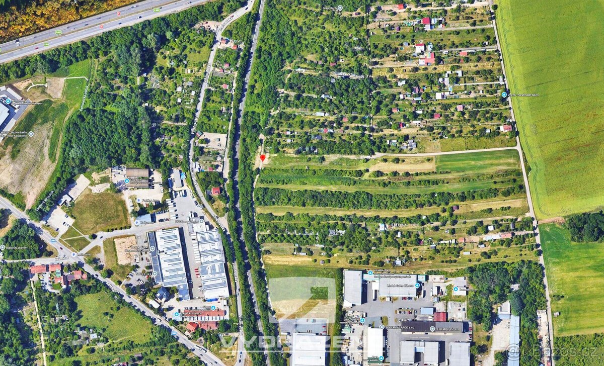 Zahrada (2.114 m2) - Brněnské Ivanovice