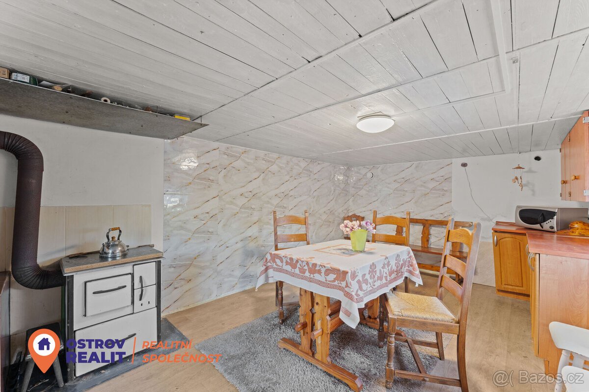 Prodej, pozemek 272 m2 s obytnou chatkou, Bohutín