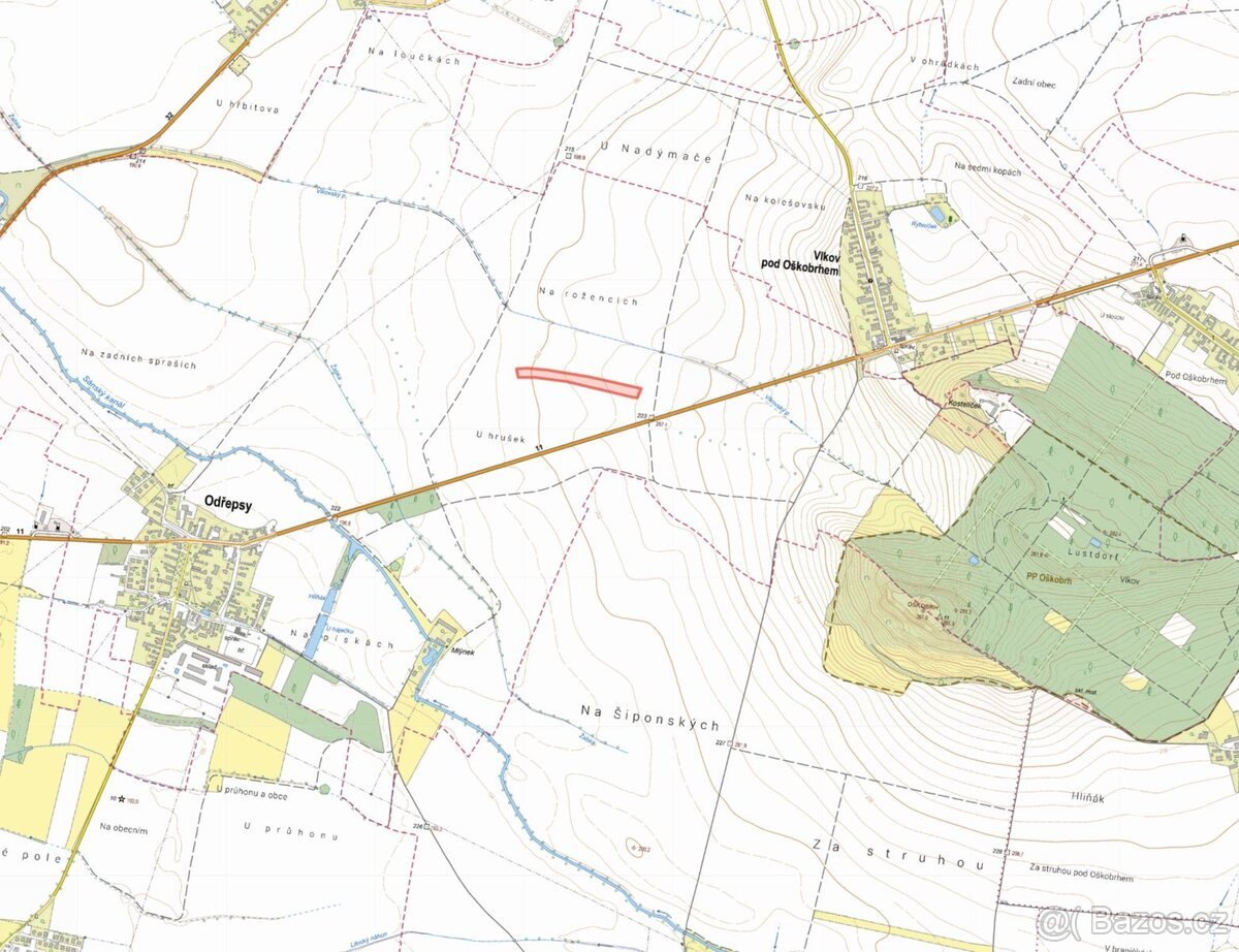 Zemědělská půda, prodej, Odřepsy, Nymburk