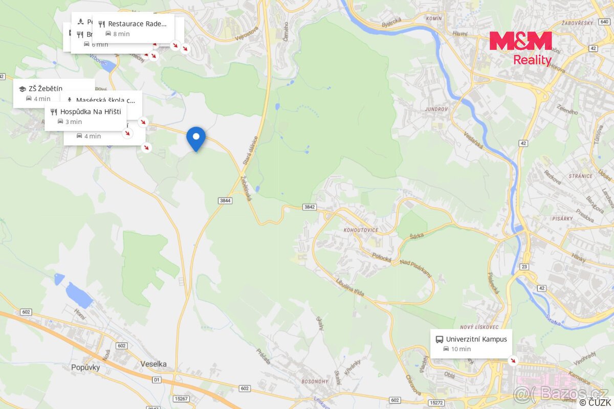 Prodej pozemku k bydlení, 1160 m², Brno