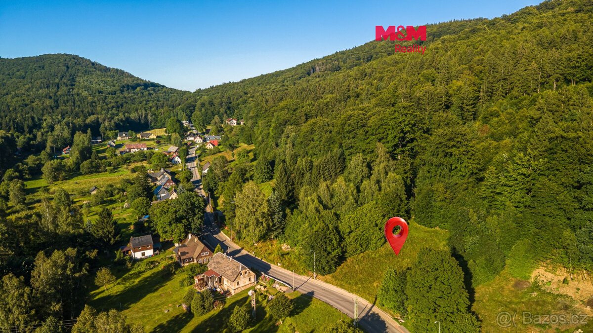 Prodej pozemku k bydlení 1950 m2, v Oldřichově v Hájích