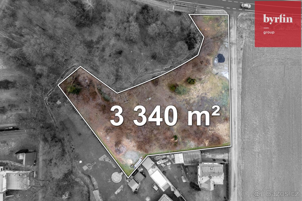 Prodej stavebního pozemku 3340m² Opava Komárov