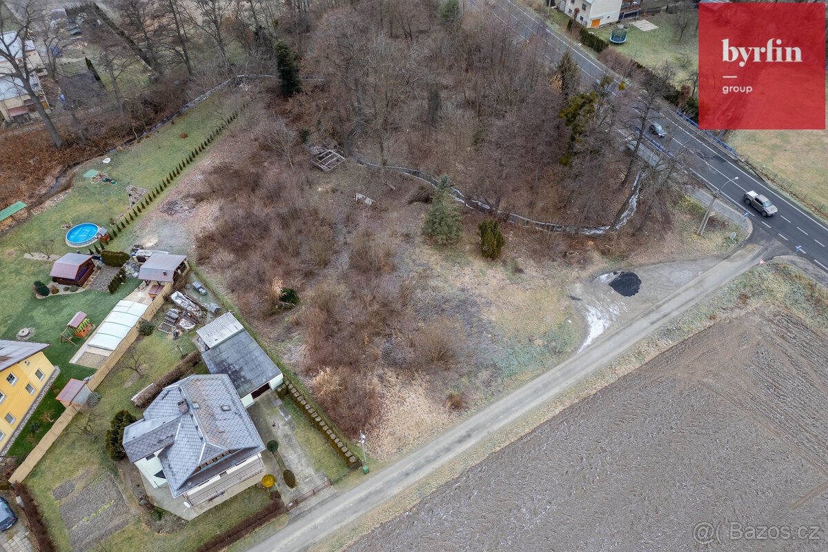 Prodej stavebního pozemku 3340m² Opava Komárov