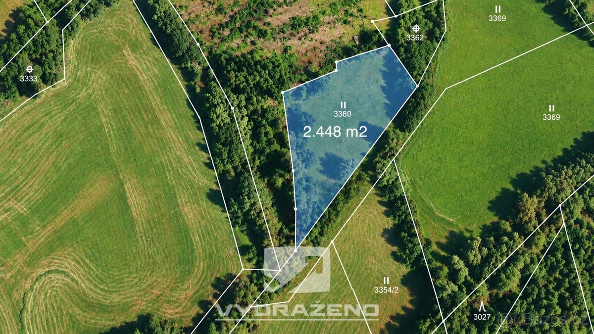 Pozemek (2.448 m2) - Příkrý, Semily
