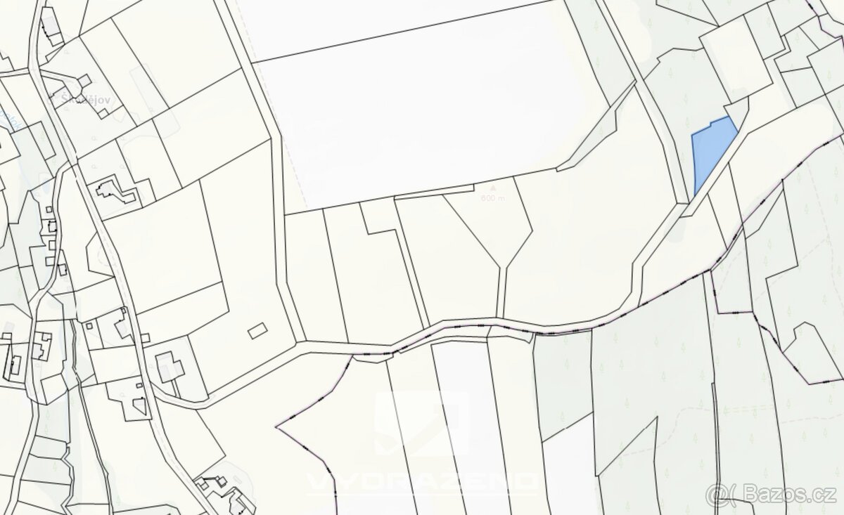Pozemek (2.448 m2) - Příkrý, Semily