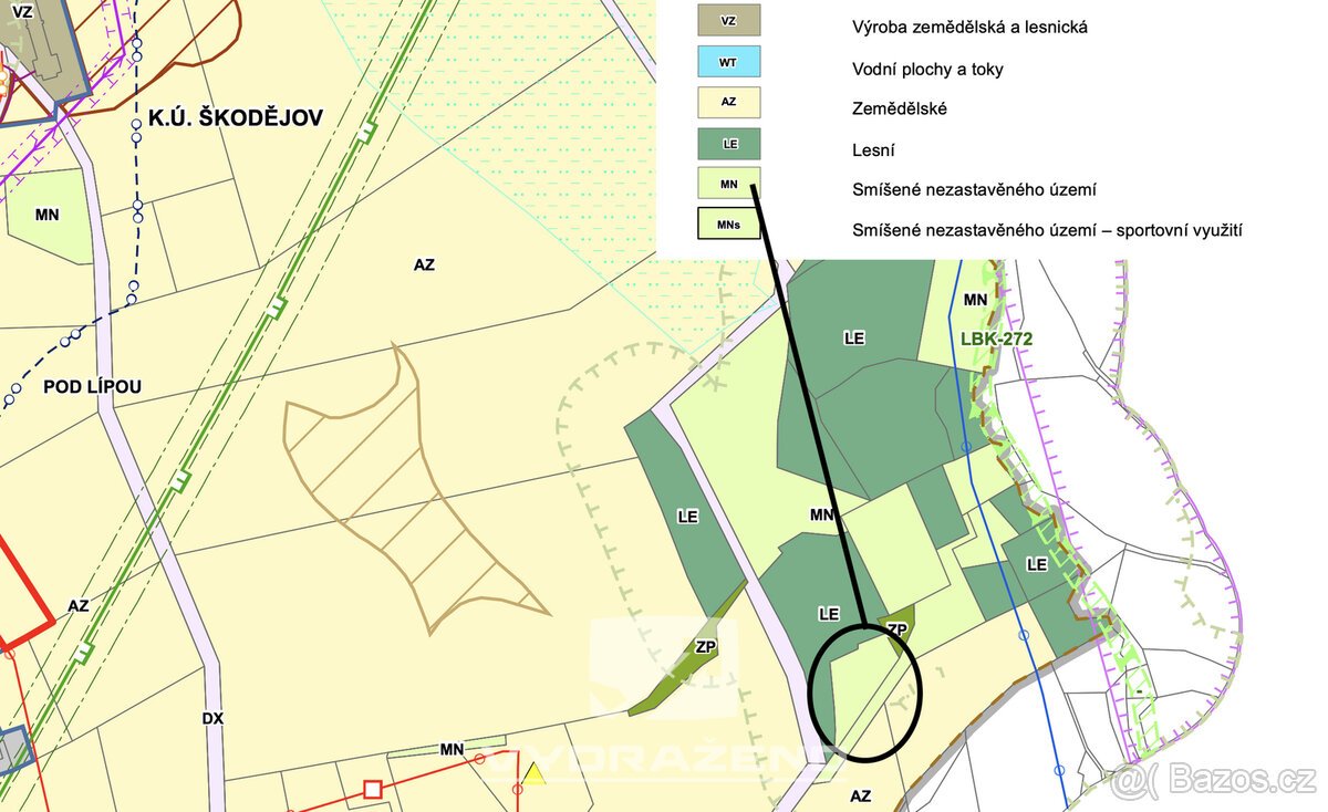 Pozemek (2.448 m2) - Příkrý, Semily