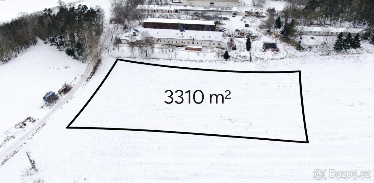 Prodej stavebního pozemku 3310 m2, Řečice u Humpolce