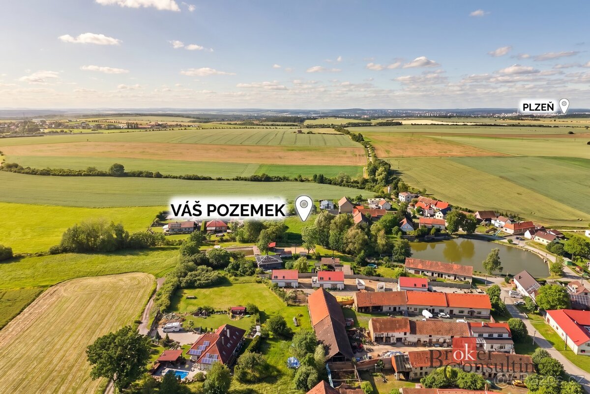 Prodej, pozemky/bydlení, 1358 m2, Útušice , Plzeň-jih [ID 87