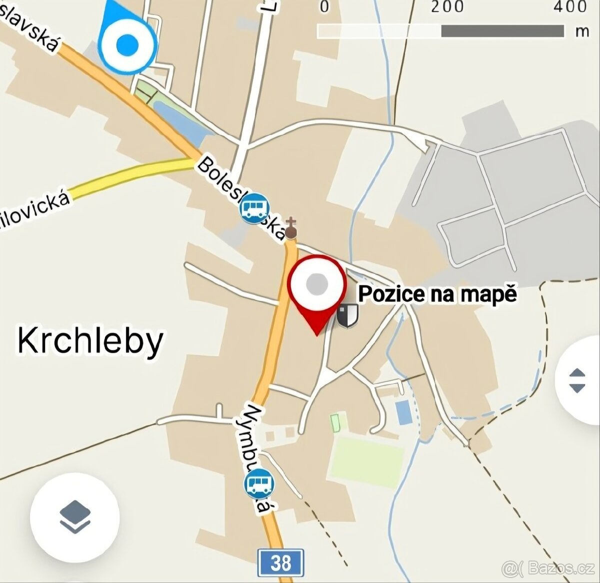 Stavební pozemky v Krchlebích u Nymburka 790m2