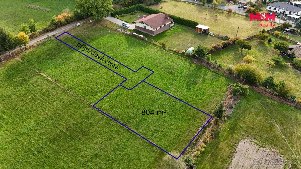 Prodej pozemku k bydlení, 804 m², Spálené Poříčí
