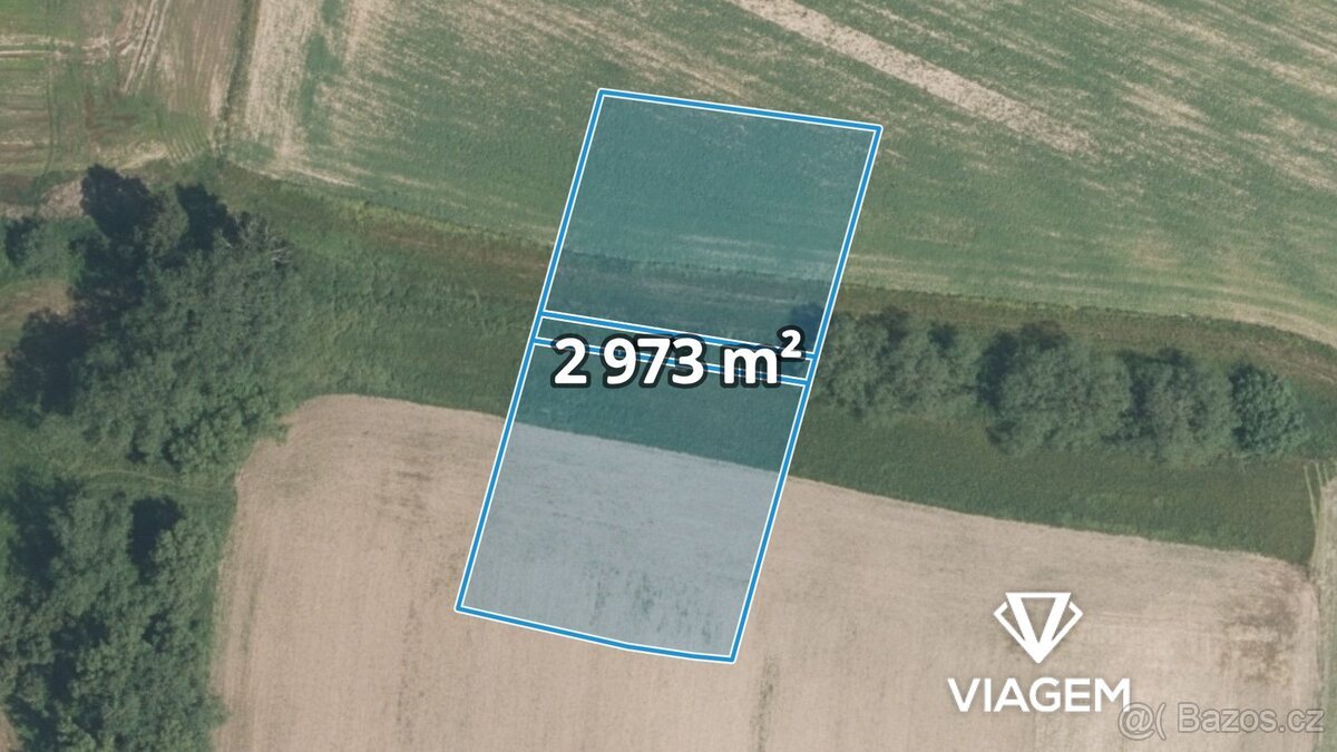 Pole 2 973 m², Podíl 25 % o výměře 743 m²