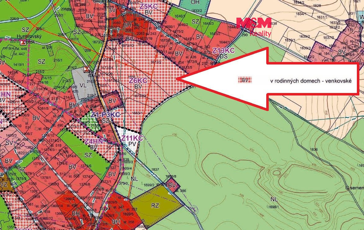 Prodej pozemku k bydlení, 1000 m², Vítězná