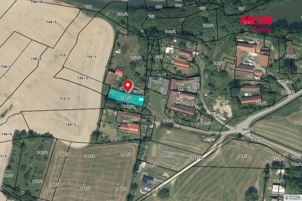 Prodej pozemku k bydlení, 488 m², Mladá Vožice