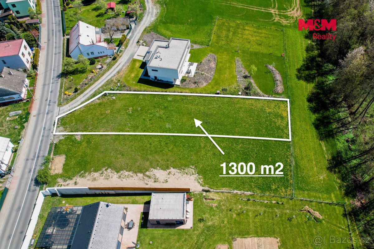 Prodej pozemku k bydlení, 1300 m², Zlín, ul. Pod Větřákem